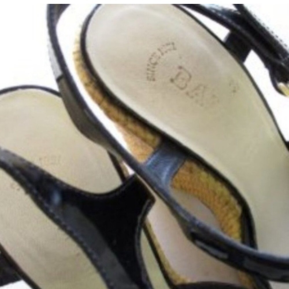 Bally leather wedge sandals. - Picture 4 of 7